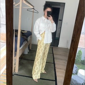 Apiece Apart White Button Down Cotton Poplin S